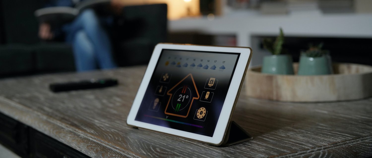 Tablet controlling a smart home